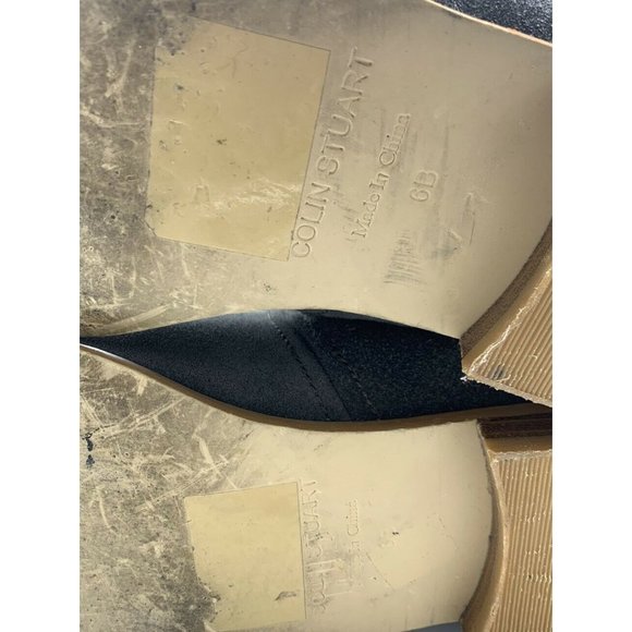 Colin Stuart Size 6 B Gray Suede Fur Lined Knee High Tall Boots - Picture 8 of 12